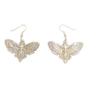 Skelton Moth Earrings